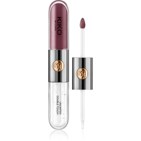  Kiko Milano Unlimited Double Touch Długotrwała Szminka W Płynie Z Połyskiem Odcień 123 Satin Grape 6 Ml 