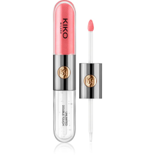  Kiko Milano Unlimited Double Touch Długotrwała Szminka W Płynie Z Połyskiem Odcień 112 Satin Peach Rose 6 Ml 