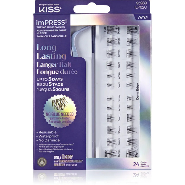  Kiss Impress Longlasting Kępki Rzęs Samoprzylepne 20 Szt. 