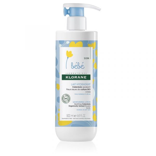  Klorane Bébé Calendula Nawilżające Mleczko Do Ciała Dla Dzieci Od Urodzenia 500 Ml 
