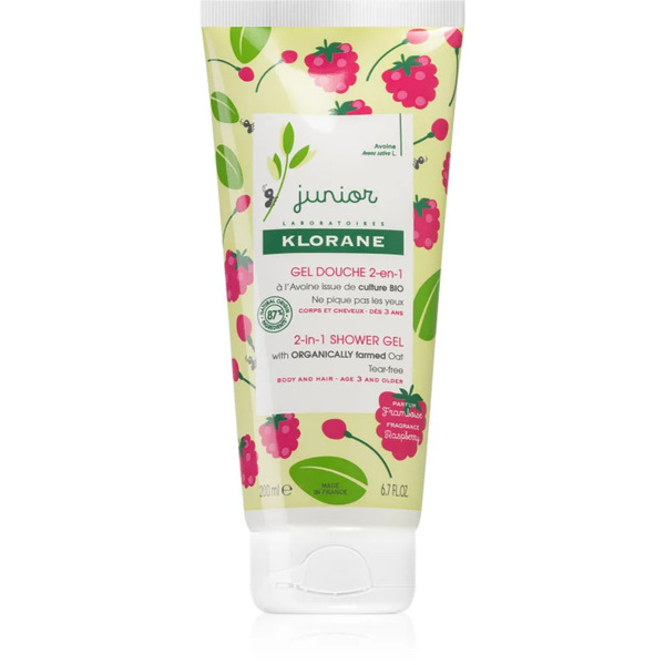  Klorane Junior Szampon I żel Pod Prysznic 2w1 Dla Dzieci 200 Ml 