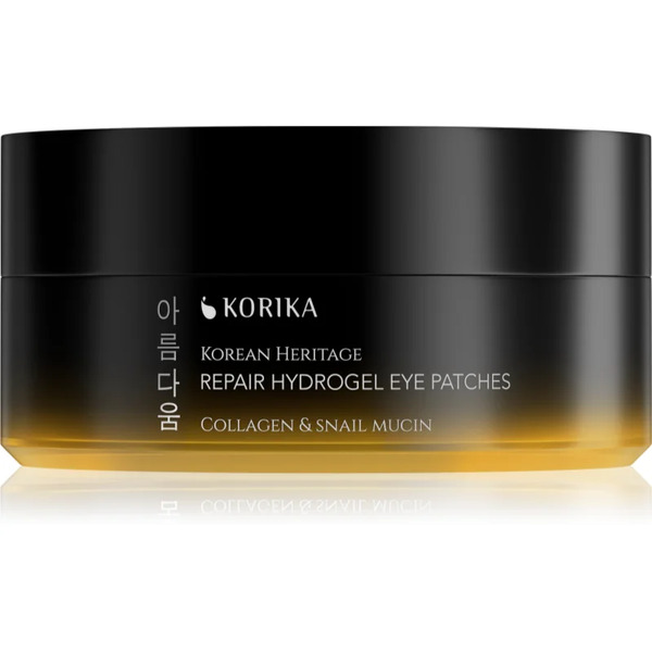  Korika Korean Heritage Collagen & Snail Mucin Repair Hydrogel Eye Patches Wkładki Hydrożelowe 60 Szt. 