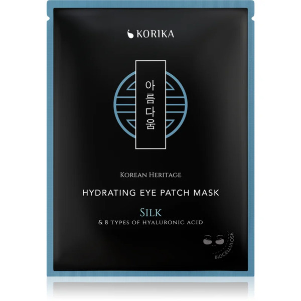  Korika Korean Heritage Silk & 8 Types Of Hyaluronic Acid Hydrating Eye Patch Mask Maseczka Nawilżająca Do Okolic Oczu 2 Szt. 