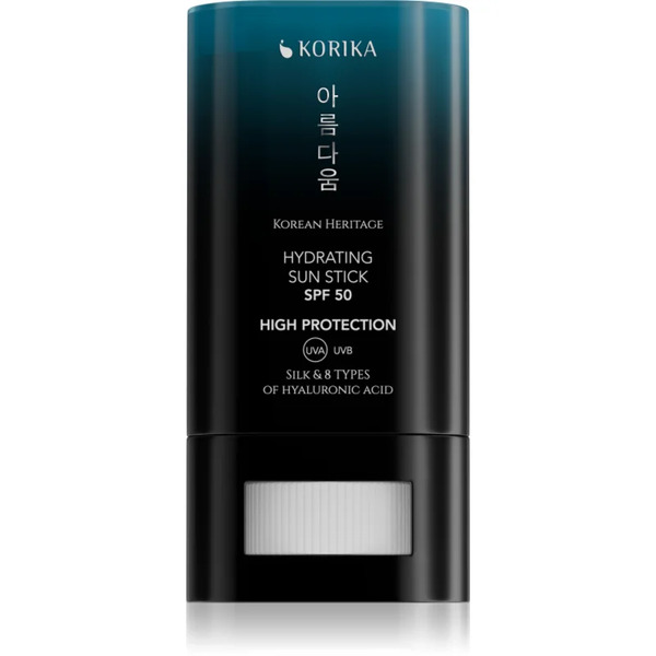  Korika Korean Heritage Silk & 8 Types Of Hyaluronic Acid Hydrating Sun Stick Spf 50 Sztyft Do Opalania Spf 50 20 G 