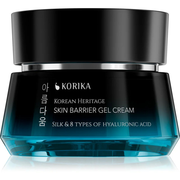  Korika Korean Heritage Silk & 8 Types Of Hyaluronic Acid Skin Barrier Gel Cream Nawilżająco-łagodzący żel-krem 50 Ml 