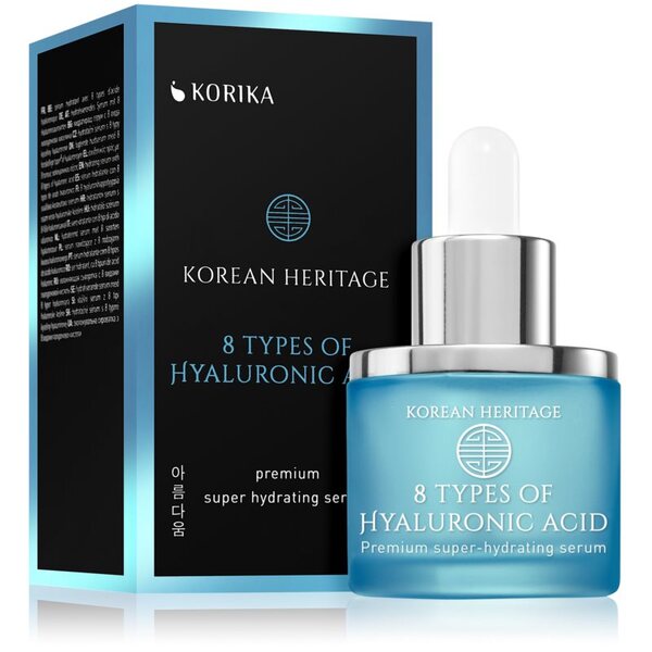  Korika Korean Heritage 8 Types Of Hyaluronic Acid Premium Super Hydrating Serum Nawilżające Serum Do Twarzy Z 8 Rodzajami Kwasu Hialuronowego 30 Ml 
