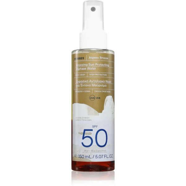  Korres Aegean Bronze Mgiełka Brązująca Do Opalania Spf 50 150 Ml 