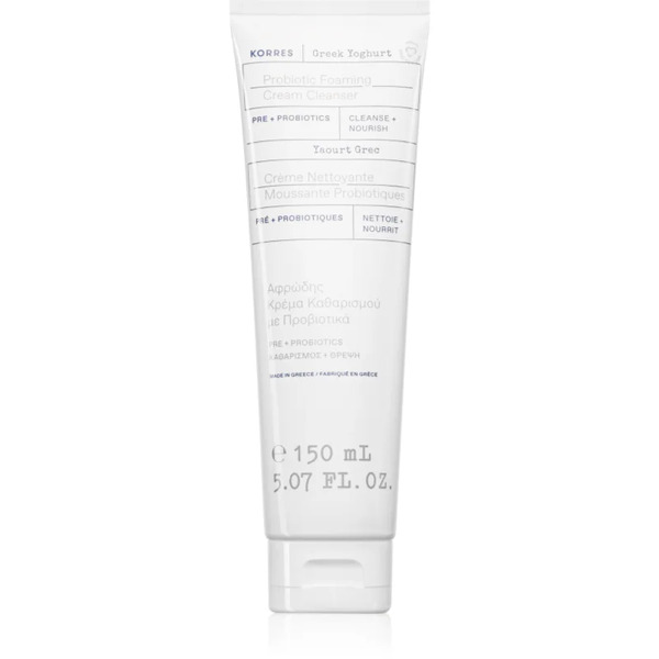  Korres Greek Yoghurt Probiotic Foaming Cream Cleanser Kremowa Pianka Oczyszczająca Z Probiotykami 150 Ml 
