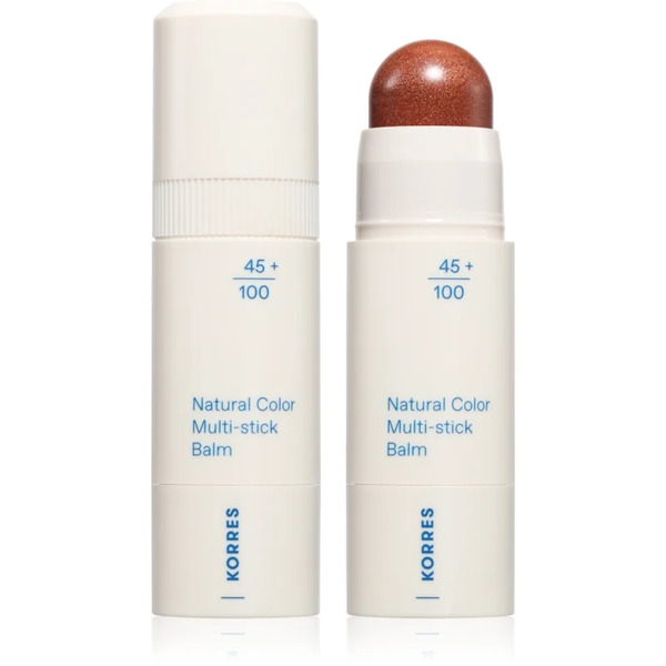  Korres Natural Color Multi-stick Balm Wieofunkcyjny Kosmetyk Do Makijażu Ust I Policzków Odcień Aegean Bronze - Healthy Glow 4.5 G 
