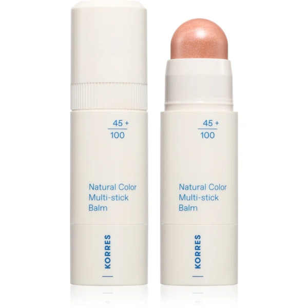  Korres Natural Color Multi-stick Balm Wieofunkcyjny Kosmetyk Do Makijażu Ust I Policzków Odcień Glass Peach 4.5 G 