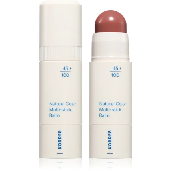  Korres Natural Color Multi-stick Balm Wieofunkcyjny Kosmetyk Do Makijażu Ust I Policzków Odcień Muted Brown 4.5 G 