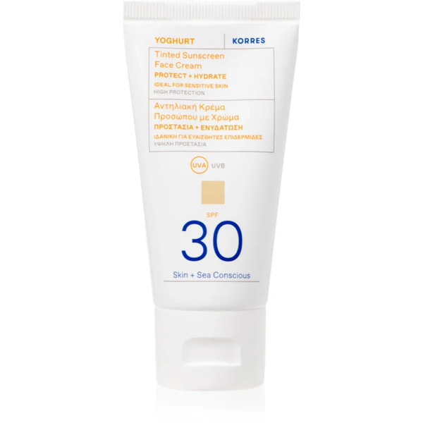  Korres Yoghurt Tinted Sunscreen Tonujący Krem Do Opalania Spf 30 50 Ml 