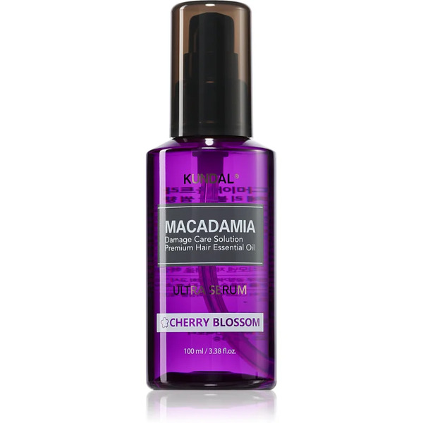  Kundal Macadamia Ultra Serum Cherry Blossom Regenerujące Serum W Olejku Do Włosów Zniszczonych 100 Ml 
