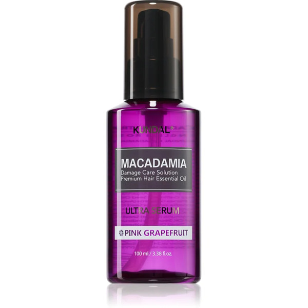  Kundal Macadamia Ultra Serum Pink Grapefruit Regenerujące Serum W Olejku Do Włosów Zniszczonych 100 Ml 