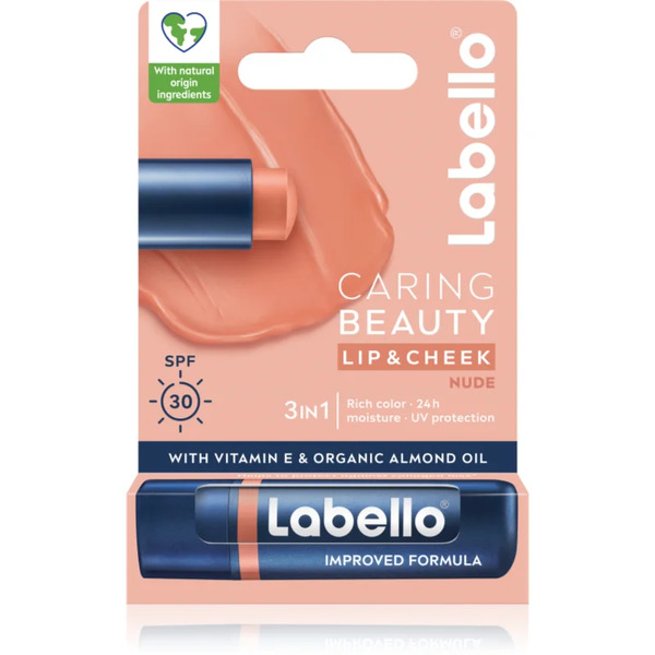  Labello Caring Beauty Tonujący Balsam Do Ust Odcień Nude 4,8 Ml 