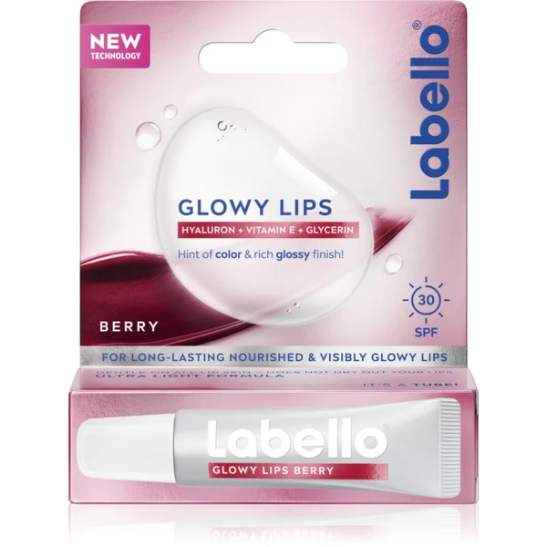  Labello Glowy Lips Berry Tonujący Balsam Do Ust Z Kwasem Hialuronowym Spf 30 10 Ml 