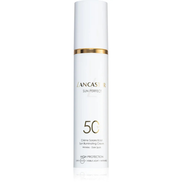  Lancaster Sun Perfect Sun Illuminating Cream Spf 50 Rozjaśniający Krem Na Dzień Przeciw Zmarszczkom I Plamom Pigmentacyjnym Spf 50 50 Ml 