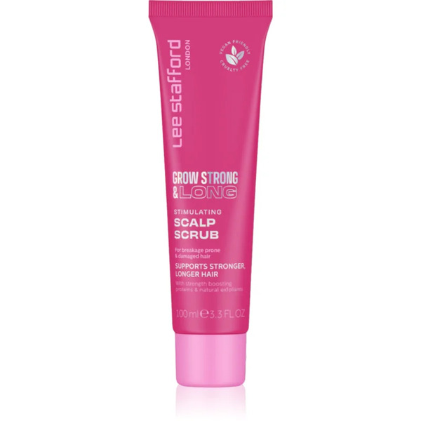  Lee Stafford Grow Strong & Long Stimulating Scapl Scrub Peeling Do Skóry Głowy Produkt Wegański 100 Ml 