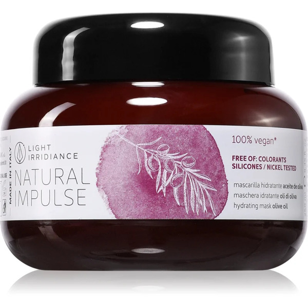  Light Irridiance Natural Impulse Olive Oil Maseczka Nawilżająca Dla łatwego Rozczesywania Włosów 250 Ml 
