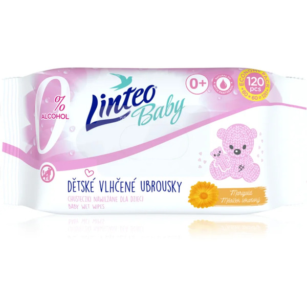  Linteo Baby Chusteczki Nawilżane 120 Szt. 