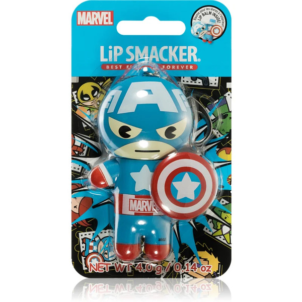  Lip Smacker Marvel Captain America Balsam Do Ust Smak Red, White & Blue-berry 4 G 
