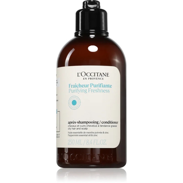  L’occitane Purifying Freshness Conditioner Odżywka Oczyszczająca Do Włosów Normalnych I Przetłuszczających Się 250 Ml 