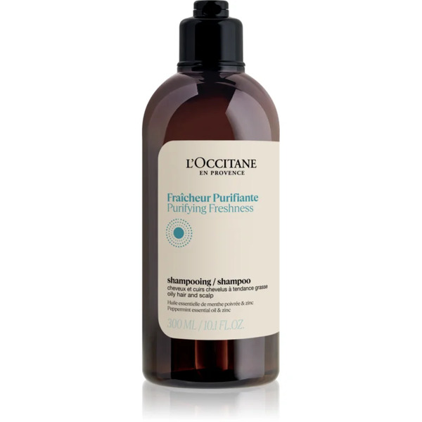  L’occitane Purifying Freshness Shampoo Szampon Oczyszczający Do Włosów Normalnych I Przetłuszczających Się 300 Ml 