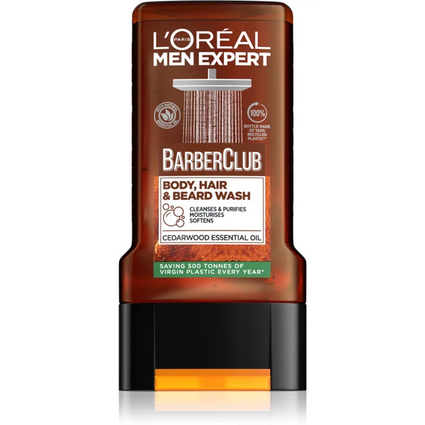  L’oréal Paris Men Expert Barber Club żel Pod Prysznic Dla Mężczyzn Do Włosów, Zarostu I Ciała 300 Ml 