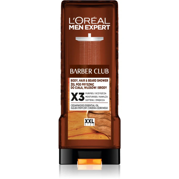  L’oréal Paris Men Expert Barber Club żel Pod Prysznic Dla Mężczyzn Do Włosów, Zarostu I Ciała 400 Ml 