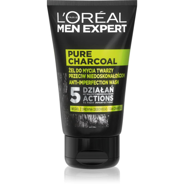  L’oréal Paris Men Expert Pure Charcoal Oczyszczający żel Z Węglem Przeciw Niedoskonałościom Skóry 100 Ml 