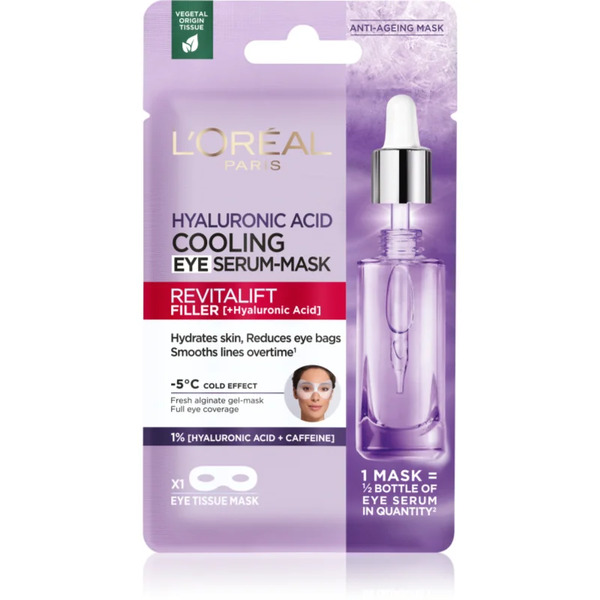  L’oréal Paris Revitalift Filler Maseczka W Płachcie O Działaniu Rozjaśniającym I Nawilżającym Do Oczu 11 G 