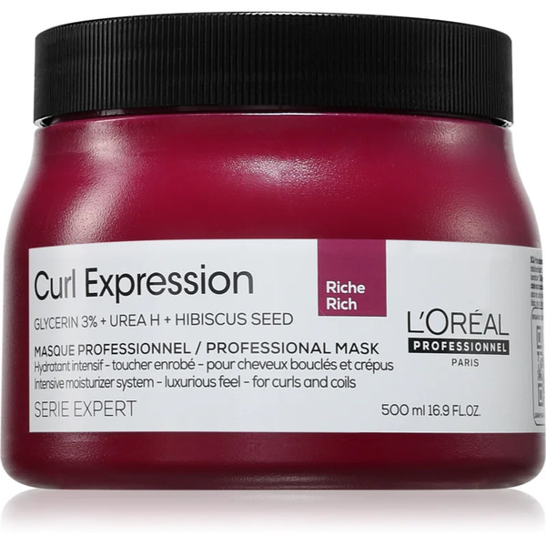  L’oréal Professionnel Curl Expression Curl Expression Rich Mask Intensywna Maska Nawilżająca Do Włosów Kręconych I Falowanych 500 Ml 