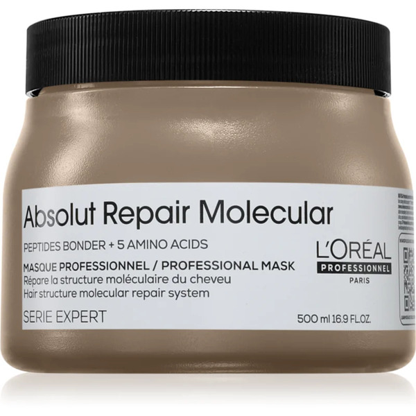  L’oréal Professionnel Serie Expert Absolut Repair Molecular Głęboko Wzmacniająca Maska Do Włosów 500 Ml 