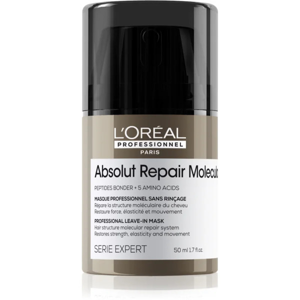  L’oréal Professionnel Serie Expert Absolut Repair Molecular Maseczka Regenerująca Do Włosów Zniszczonych 50 Ml 