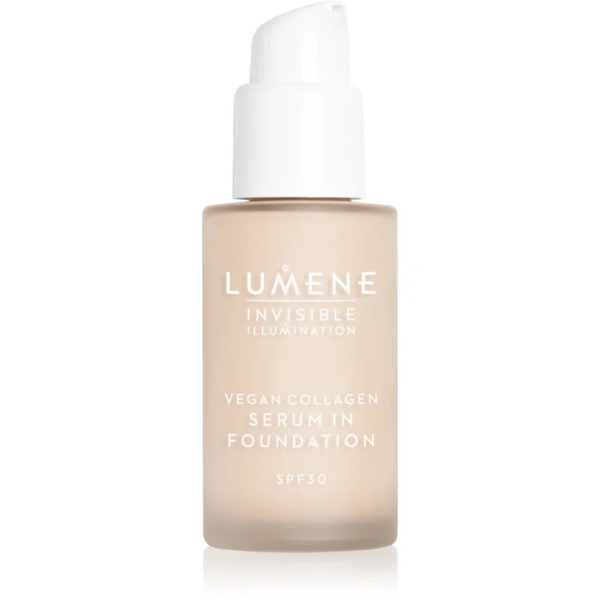  Lumene Invisible Illumination Vegan Collagen Serum In Foundation Lekki Podkład O Działaniu Odżywczym Spf 30 00 30 Ml 