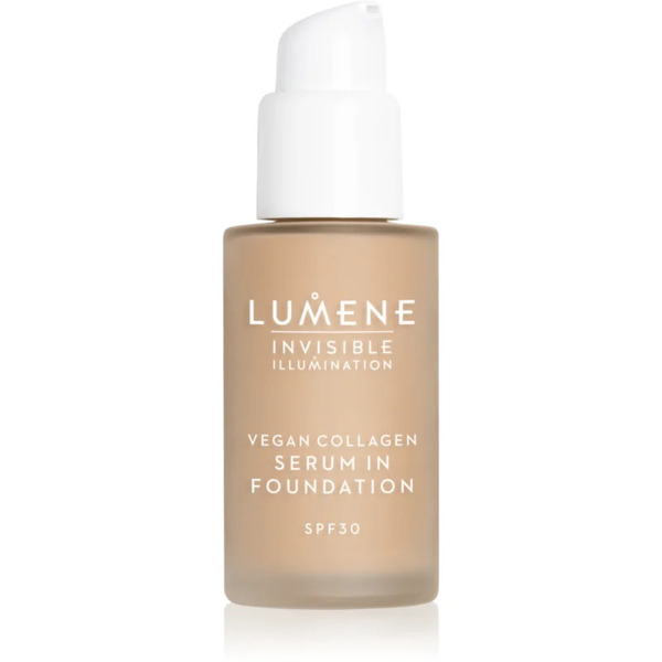  Lumene Invisible Illumination Vegan Collagen Serum In Foundation Lekki Podkład O Działaniu Odżywczym Spf 30 4 30 Ml 