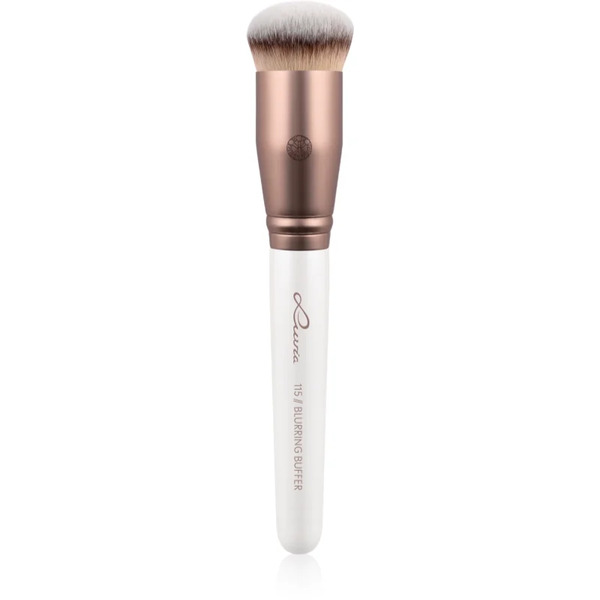  Luvia Cosmetics Prime Vegan Blurring Buffer Pędzel Do Podkładu I Pudru 115 (pearl White / Metallic Coffee Brown) 1 Szt. 