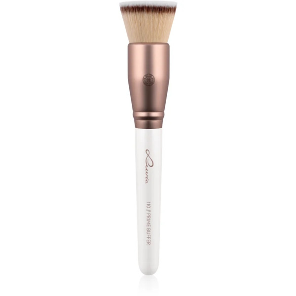  Luvia Cosmetics Prime Vegan Prime Buffer Szpiczasty Pędzel Do Makijażu Pearl White / Metallic Coffee Brown 1 Szt. 