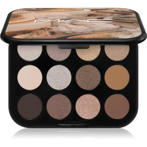 Mac Cosmetics Connect In Colour Eye Shadow Palette 12 Shades Paleta Cieni Do Powiek Odcień Unfiltered Nudes 12,2 G 