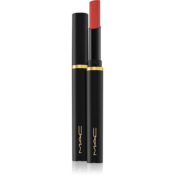  Mac Cosmetics Powder Kiss Velvet Blur Slim Stick Matowa Szminka Nawilżająca Odcień Devoted To Chili 2 G 