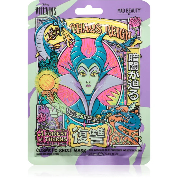  Mad Beauty Disney Villains Maleficent Maseczka W Płachcie O Działaniu Silnie Nawilżającym I Odżywczym 25 Ml 