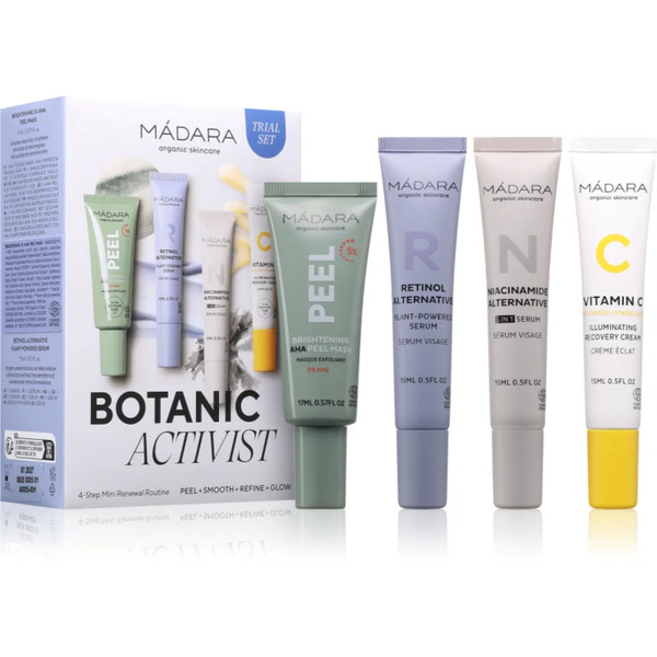 Mádara Botanic Activist 4-step Mini Renewal Routine Set Zestaw Upominkowy Regenerująca I Odnawiająca Skórę 