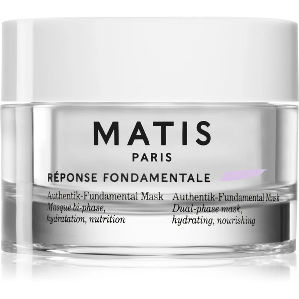  Matis Paris Réponse Fondamentale Authentik-fundamental Mask Regenerująco-nawilżająca Maseczka Do Twarzy Do Dwufazowej Pielęgnacji Skóry 50 Ml 