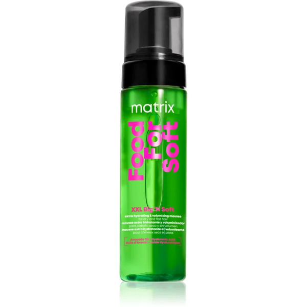  Matrix Food For Soft Xxl Big 'n Soft Extra Volumizing Hydrating Mousse Pianka Nawilżająca Do Zwiększenia Objętości 200 Ml 