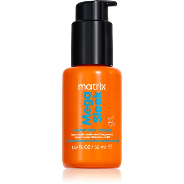  Matrix Mega Sleek 96h Anti-frizz Topcoat Serum Do Włosów Do Włosów Nieposłusznych I Puszących Się 50 Ml 