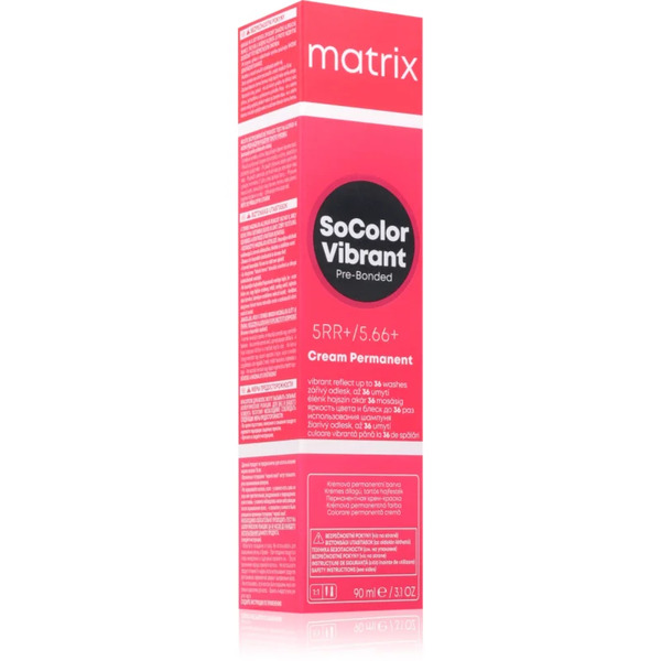  Matrix Socolor Vibrant Pre-bonded Cream Permanent Trwała Farba Do Włosów Dla Uzyskania Lśniącego Koloru Włosów 90 Ml 