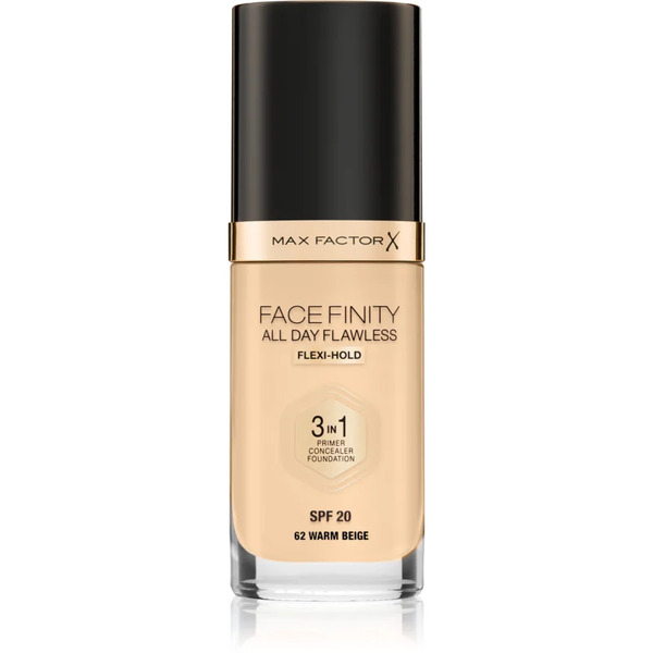  Max Factor Facefinity All Day Flawless Trwały Podkład Spf 20 Odcień 62 Warm Beige 30 Ml 