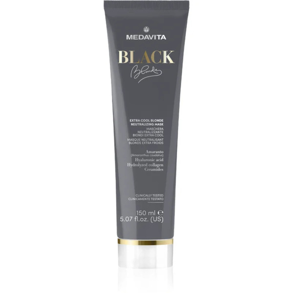  Medavita Black Blondie Extra Cool Blonde Maseczka Naturalnie Neutralizująca Do Włosów Farbowanych 150 Ml 