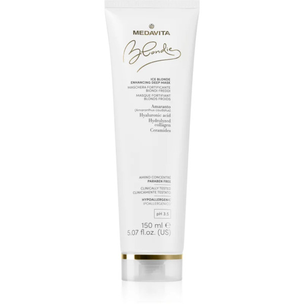  Medavita Blondie Ice Blonde Enhacing Deep Mask Maska Głęboko Odżywiająca Do Zimnych Odcieni Blond 150 Ml 