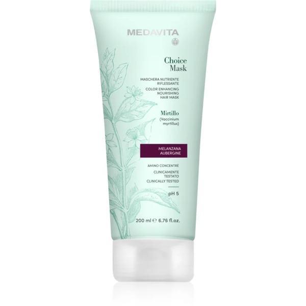  Medavita Choice Enhancing Nourishing Hair Mask Aubergine Maseczka Odżywcza Do Włosów Farbowanych 200 Ml 
